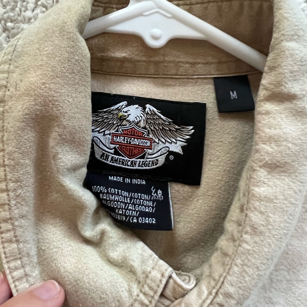 mens Harley Davidson button up shirt - Picture 7 of 7